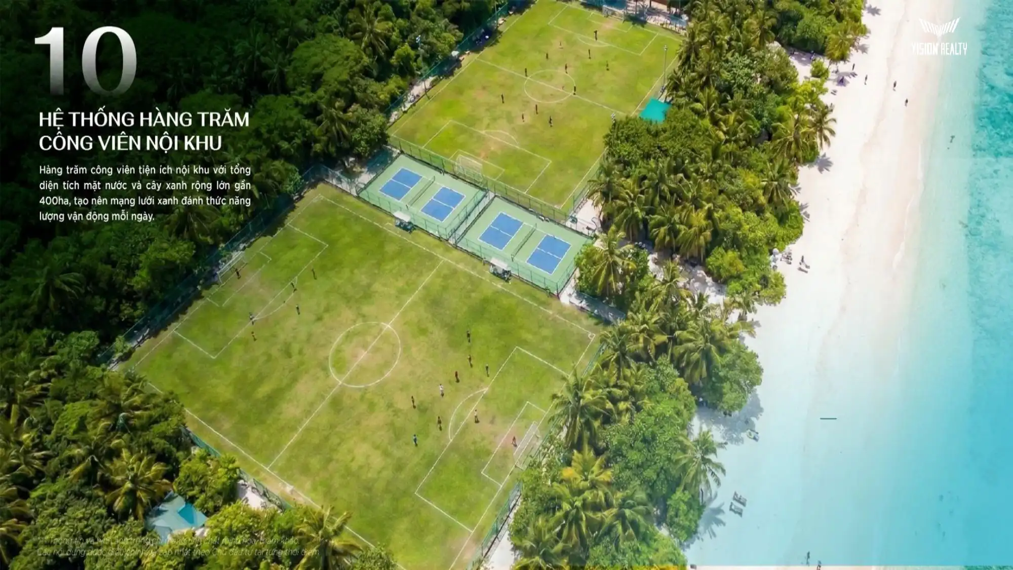 He thong hang tram cong vien noi khu tai Vinhomes Ha Long Xanh